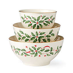 Lenox® Holiday Nesting All Purpose Bowls in Ivory (Set of 3)