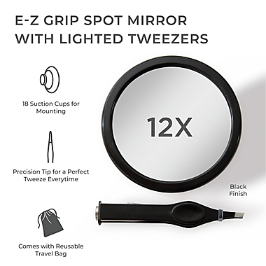Zadro&trade; E-Z Grip&trade; Spot Mirror and Tweezers Travel Pack. View a larger version of this product image.