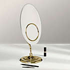 Alternate image 1 for Zadro&trade; 9-Inch Tri-Optics Oval Mirror in Brass