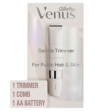 Gillette&reg; Venus 3-Piece Pubic Hair &amp; Skin Gentle Trimmer Kit. View a larger version of this product image.