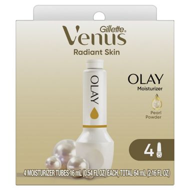 Gillette&reg; Venus 4-Count Radiant Skin Olay Moisturizer Refills. View a larger version of this product image.