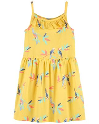 carter&#39;s&reg; Size 3T Bird Jersey Sleeveless Dress in Yellow