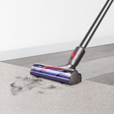 Dyson V8 Cordless Stick Vacuum in Silver/Nickel. View a larger version of this product image.