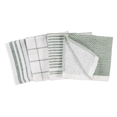 Our Table&trade; Select Dual Sided Dish Cloths in Dark Ivy (Set of 4)