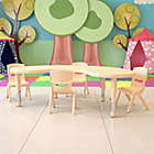 Alternate image 3 for Flash Furniture&reg; 5-Piece Table and Chairs Set in Natural