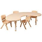 Alternate image 0 for Flash Furniture&reg; 5-Piece Table and Chairs Set in Natural