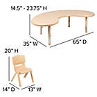 Alternate image 4 for Flash Furniture&reg; 5-Piece Table and Chairs Set in Natural
