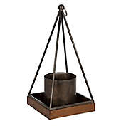 Kate and Laurel  Neville 17.25-Inch Hanging Planter in Brown