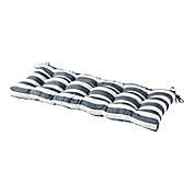 Greendale Home Fashions Canopy Stripe Outdoor Bench Cushion in Grey