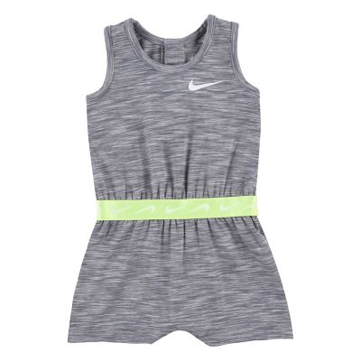 Nike&reg; Sleeveless Romper in Grey Space Dye