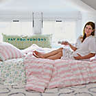 Alternate image 6 for The Novogratz Waverly Tile 3-Piece King Comforter Set in Pink