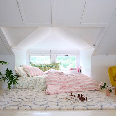 Novogratz&reg; Waverly Tile 3-Piece King Comforter Set in Pink