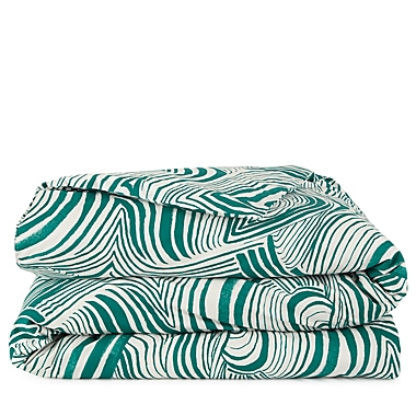 The Novogratz Zebra Marble 3-Piece King Comforter in Teal. View a larger version of this product image.