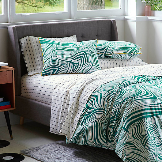 Comforter Set Zebra Pattern Quilt Set Reversible Twin Size Blue Warm Ultra Soft 