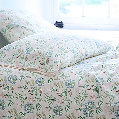 The Novogratz Waverly Botanical Twin XL Sheet Set in Green. View a larger version of this product image.