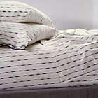 Alternate image 1 for The Novogratz Vintage Stripe Twin XL Sheet Set in Soft White