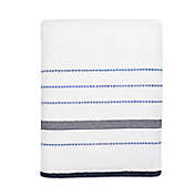 Simply Essential&trade; Striped Bath Towel in White/Navy