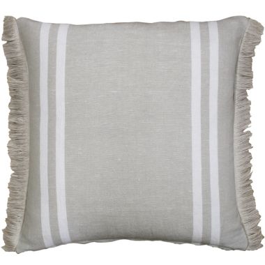 Everhome&trade; Stripe Border Square Throw Pillow in Peyote. View a larger version of this product image.