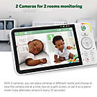 Alternate image 4 for LeapFrog&reg; LF925-2HD 1080p WiFi Pan & Tilt 2 Camera Video Baby Monitor