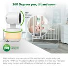 Alternate image 8 for LeapFrog&reg; LF925-2HD 1080p WiFi Pan & Tilt 2 Camera Video Baby Monitor