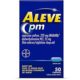 Aleve® 50-Count Pain Relief and Nighttime Sleep Aid Naproxen Sodium Caplets