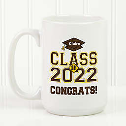 Cheers to the Graduate 15 oz. Coffee Mug in White