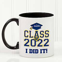 Cheers to the Graduate 11 oz. Coffee Mug in Black/White