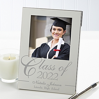 Class Of 4.5-Inch x 6.5-Inch Engraved Picture Frame in Silver. View a larger version of this product image.