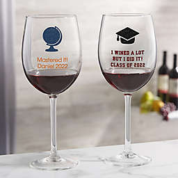 Choose Your Icon Graduation Red Wine Glass