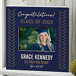 All About The Grad Personalized 4-Inch x 6-Inch Horizontal Box Frame