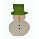 Alternate image 1 for H for Happy&trade; Figural Snowman Christmas Accent Plate