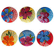 Certified International Flower Power Canape Plates (Set of 6)