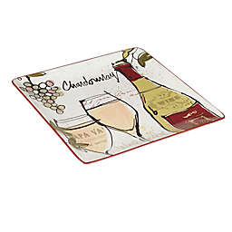 Certified International Wine Country 12.5-Inch Square Serving Platter