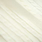 Alternate image 5 for Lush D&eacute;cor Cable Soft Knit Throw Blanket in Ivory