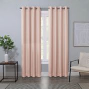 Quinn II 54-Inch Grommet 100% Blackout Window Curtain Panel in Blush (Single)