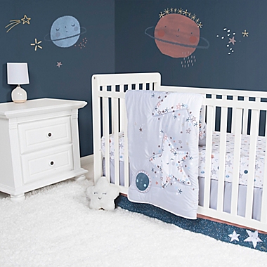 Sammy &amp; Lou Starlight 4-Piece Crib Bedding Set in Grey. View a larger version of this product image.