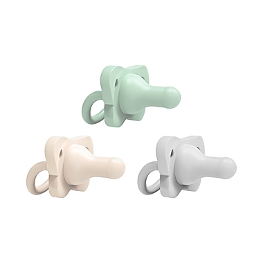 Dr. Brown&#39;s&reg; HappyPaci&trade; 3-Pack Silicone Pacifiers in Green. View a larger version of this product image.