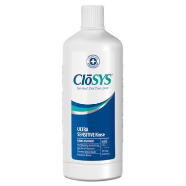 CloSYS&reg; 32 oz. Ultra-Sensitive Rinse Unflavored Mouthwash. View a larger version of this product image.