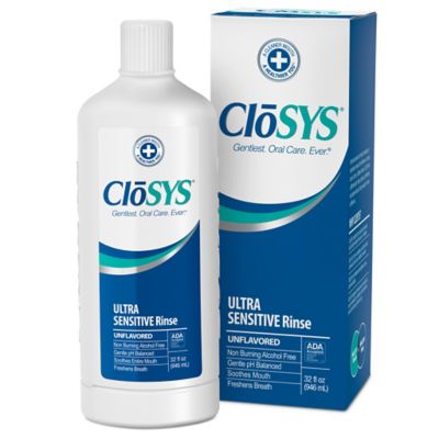 CloSYS&reg; 32 oz. Ultra-Sensitive Rinse Unflavored Mouthwash