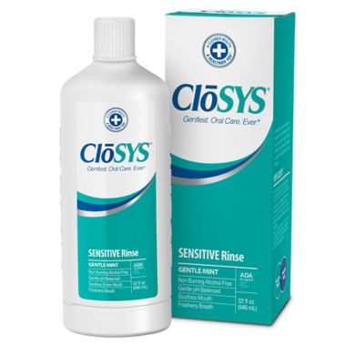 CloSYS&reg; 32 oz. Ultra-Sensitive Rinse Mouthwash in Gentle Mint. View a larger version of this product image.