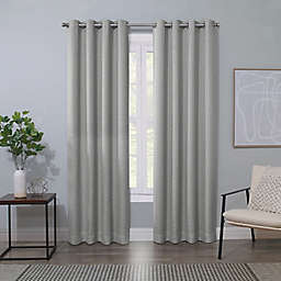 Quinn II 84-Inch Grommet 100% Blackout Window Curtain Panel in Grey (Single)