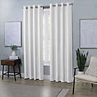 Alternate image 1 for Quinn II 84-Inch Grommet 100% Blackout Window Curtain Panel in White (Single)