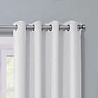 Alternate image 2 for Quinn II 84-Inch Grommet 100% Blackout Window Curtain Panel in White (Single)