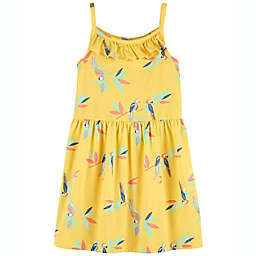 carter's® Size 4T Bird Jersey Sleeveless Dress in Yellow