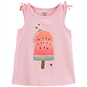 carter&#39;s&reg; Watermelon Popsicle Tulip Sleeveless Top in Pink