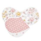Alternate image 1 for aden + anais&reg; 2-Pack Floral Organic Muslin Cotton Burp Bibs in Pink