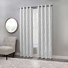 Alternate image 1 for Regal Home Collections Davinci 84-Inch Grommet Window Curtain Panel in White/Grey (Single)