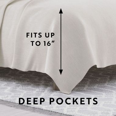 Home Collection 250-Thread-Count Linen/Rayon Made From Bamboo Sheet Set. View a larger version of this product image.