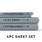 Alternate image 9 for Home Collection 250-Thread-Count Linen/Rayon Made From Bamboo Sheet Set