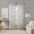 Alternate image 0 for Waverly&reg; Velero Sheer 95-Inch Pinch Pleated Window Curtain Panel in White (Single)